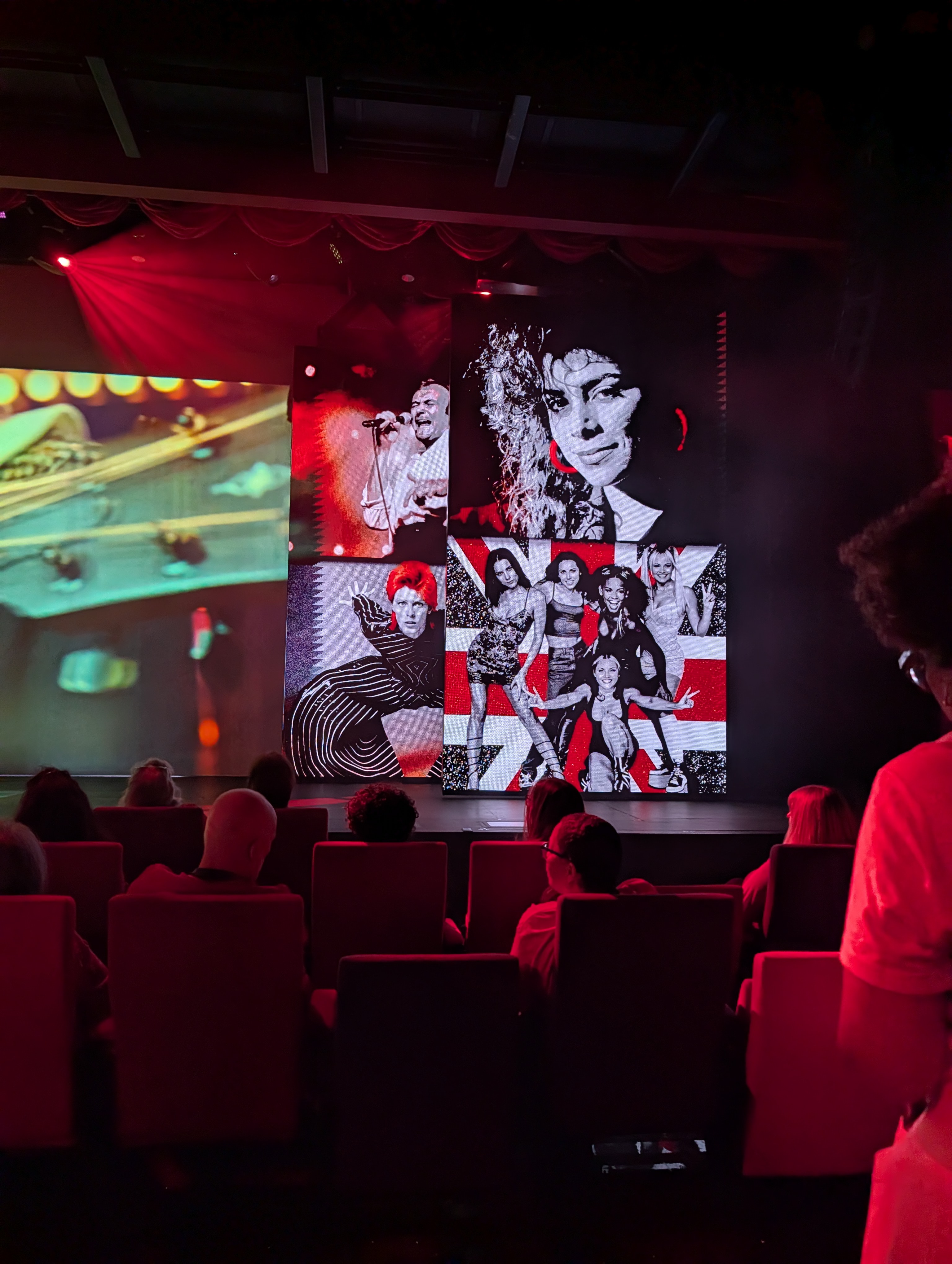 Cast performing in the Red Hot show