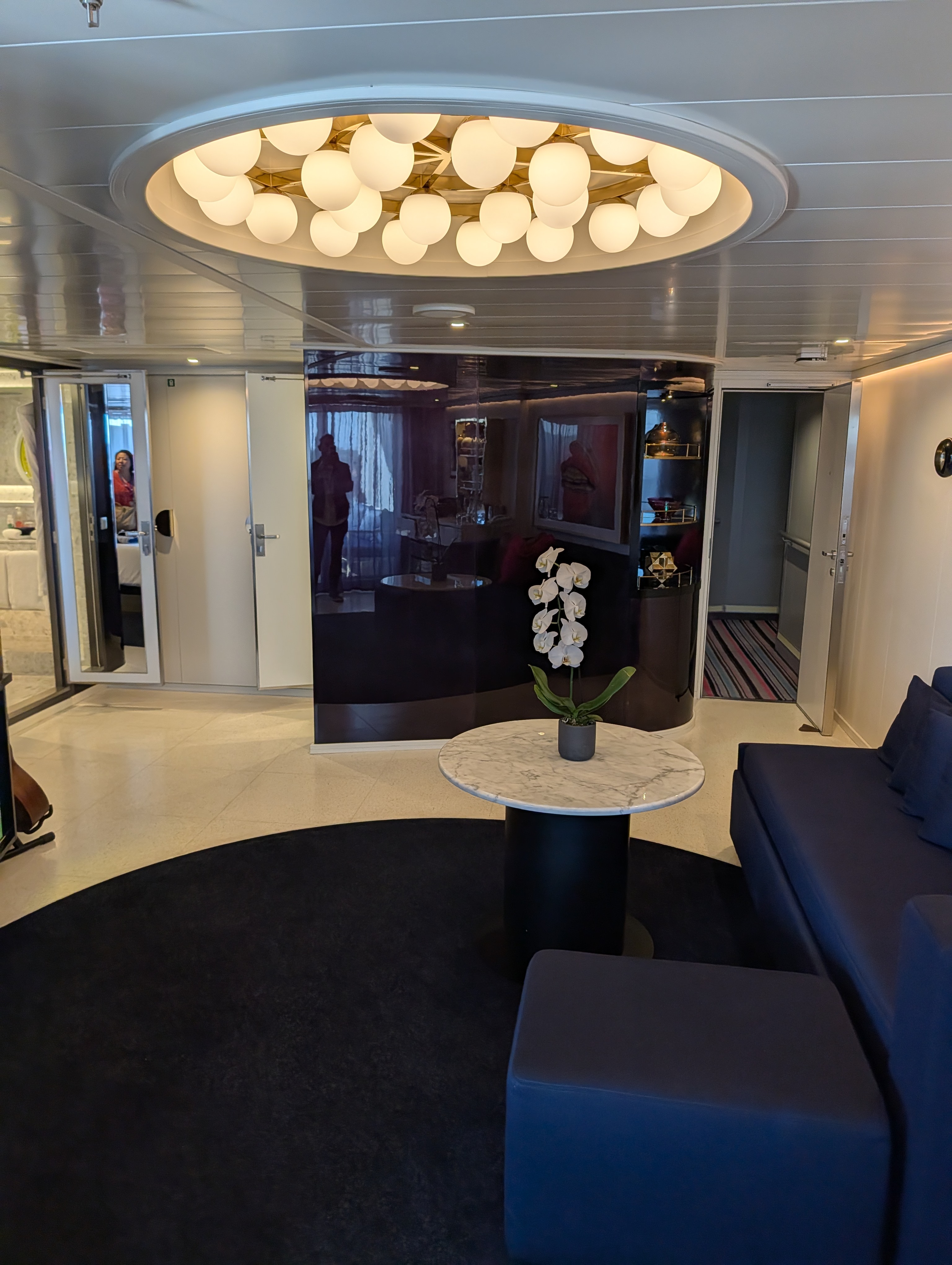 Rockstar suite bedroom and seating area